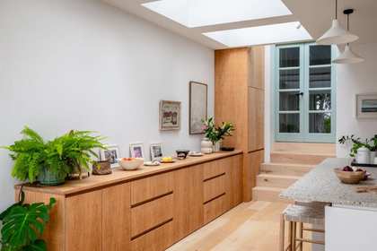 Kymarn Construction kitchen extension with roof skylights, second view