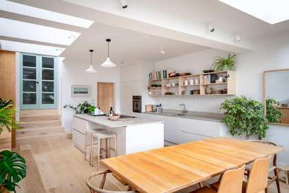Kymarn Construction kitchen renovation with terrazzo-effect flooring